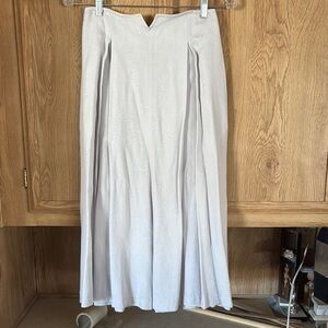 Liz Claiborne White Maxi A-Line Skirt